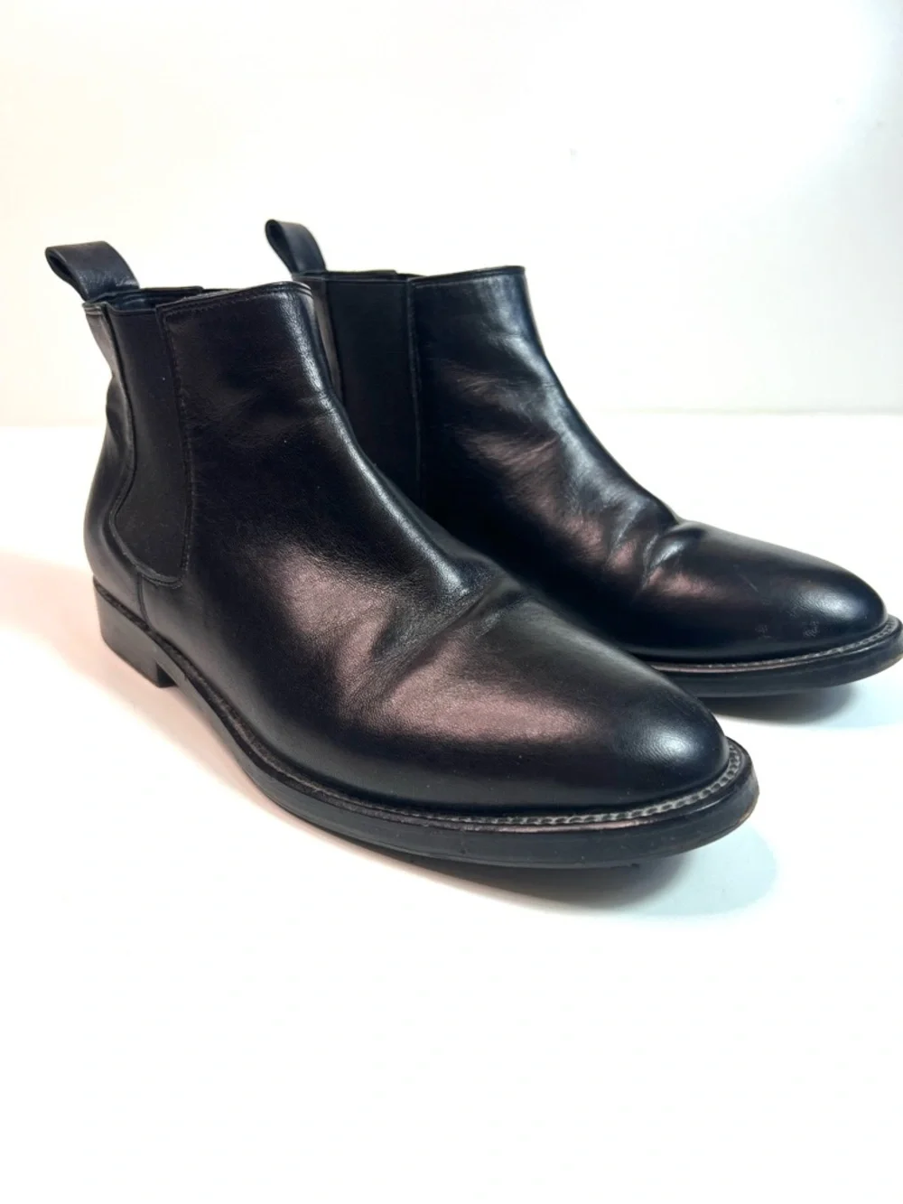 Jenni Kayne Black Leather Chelsea Boots Size 37.5 - US 7.5